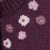 Baby Strickjacke mit Blumen-Stickerei