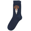 1 Paar Herren Socken mit Dackel-Motiv