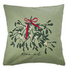 Kissenhülle im weihnachtlichen Design oliv
