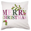Kissenhülle im weihnachtlichen Design weiss
