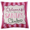 Kissenhülle im weihnachtlichen Design pink