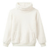 Mädchen Teddy-Pullover mit Schalkragen creme
