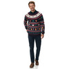 Herren Weihnachtspullover mit Allover-Muster