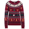 Damen Weihnachtspullover mit Allover-Muster