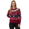 Damen Weihnachtspullover mit Allover-Muster