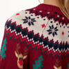 Damen Weihnachtspullover mit Allover-Muster