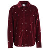 Damen Weihnachtsbluse mit Allover-Stickerei