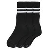 3 Paar Herren Sportsocken mit Bio-Baumwolle schwarz