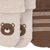 2 Paar Newborn Frotteesocken mit Bären-Motiv