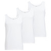 3 Herren Unterhemden im Mehrfachpack weiss