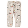 Baby Jogginghose mit Plüschfutter beige