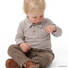 Baby Poloshirt mit feiner Struktur