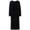 Damen Paillettenkleid in Wickel-Optik