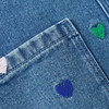 Mädchen Jeanskleid mit Stickerei