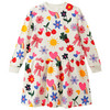 Mädchen Sweatkleid mit Applikationen creme