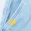 Mädchen Jeansrock mit bunten Herzen