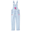 Mädchen Latzhose mit bunten Stickereien