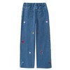 Mädchen Jeans mit Stickerei