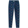 Mädchen Leggings mit Allover-Print dunkelblau