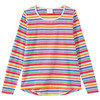 Mädchen Langarmshirt mit bunten Streifen