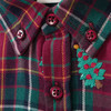 Jungen Weihnachtshemd mit Stickerei