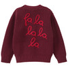 Baby Weihnachtsstrickjacke mit Stickerei