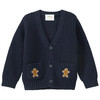 Baby Weihnachtsstrickjacke mit Stickerei