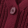 Mädchen Weihnachtsstrickjacke mit Stickerei
