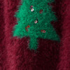 Mädchen Weihnachtspullover aus Federgarn