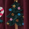 Mädchen Weihnachtsrock mit Applikationen