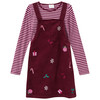 Mädchen Weihnachtsset mit Kleid und Shirt