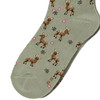 1 Paar Damen Socken mit Reh-Motiven
