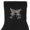1 Paar Damen Socken mit Ziersteinchen