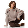 Damen Strickpullover mit Applikationen