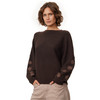 Damen Strickpullover mit Applikationen