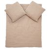 Musselin-Bettwäsche 240 x 220 cm unifarben beige