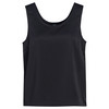 Damen Satin-Top mit breiten Trägern schwarz