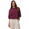 Damen Bluse in Crinkle-Optik