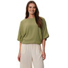 Damen Bluse in Crinkle-Optik