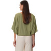 Damen Bluse in Crinkle-Optik