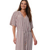 Damen Kleid in Crinkle-Optik