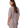 Damen Kleid in Crinkle-Optik