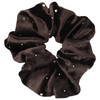 Scrunchie in Samt-Optik dunkelbraun