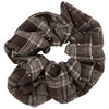 Scrunchie mit Karomuster braun