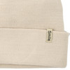 Damen Strickmütze mit kleinem Aufnäher 
