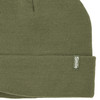 Damen Strickmütze mit kleinem Aufnäher 
