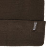 Damen Strickmütze mit kleinem Aufnäher 