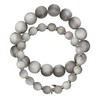 2 damesarmbanden met een matte afwerking lichtgrijs