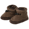 Fleece-schoentjes voor baby's donkerbruin