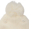 Mädchen Strickmütze mit Zierperlen